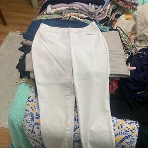 Maeve Women's Crisp White Straight Leg Pants